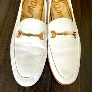 Sam Edelman White Leather Loafers 6